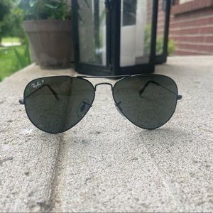 Ray Ban Aviator Total Black Polarized
